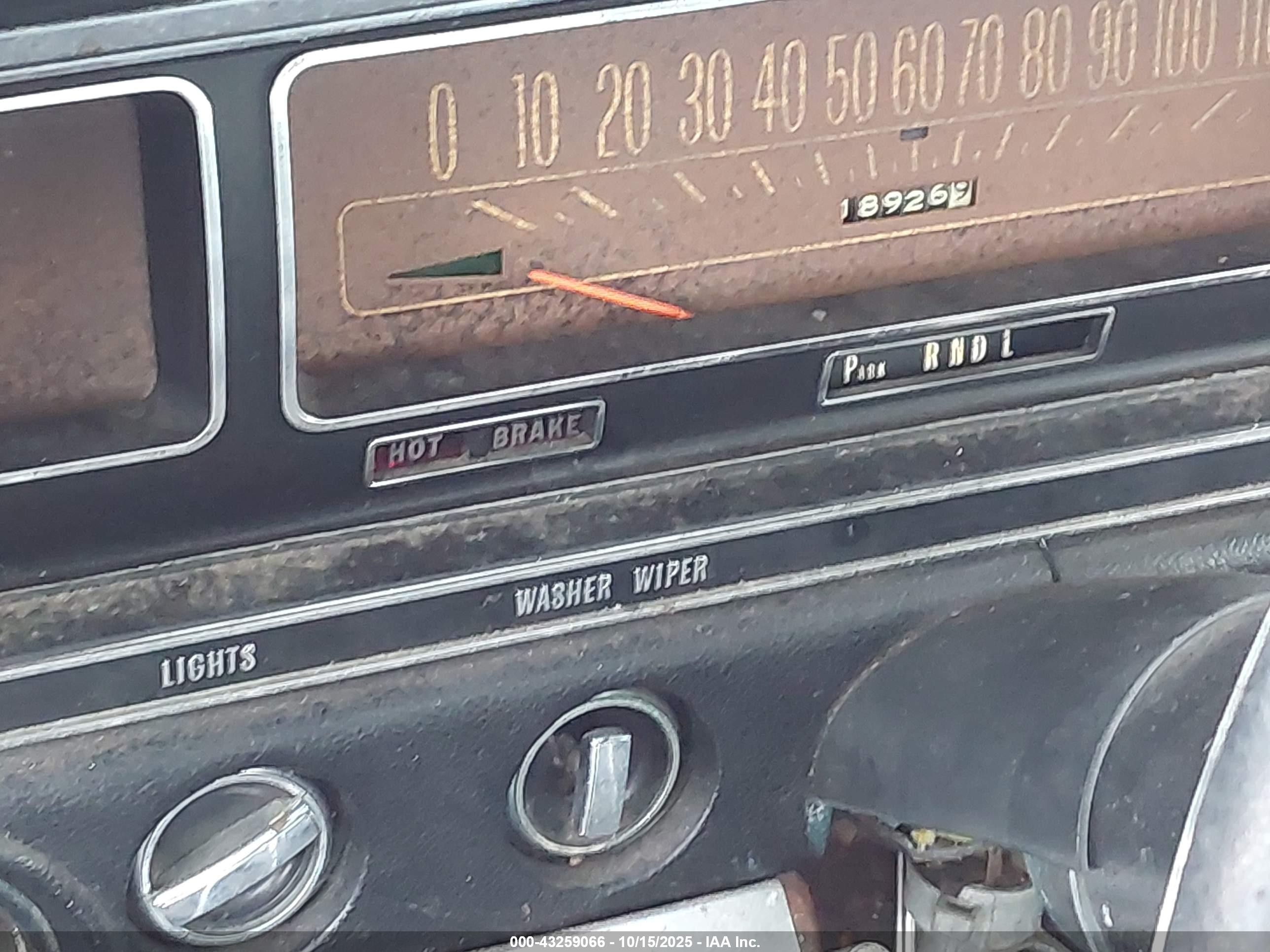 1968 Chevrolet Impala   Черный vin: 164478C103800    
