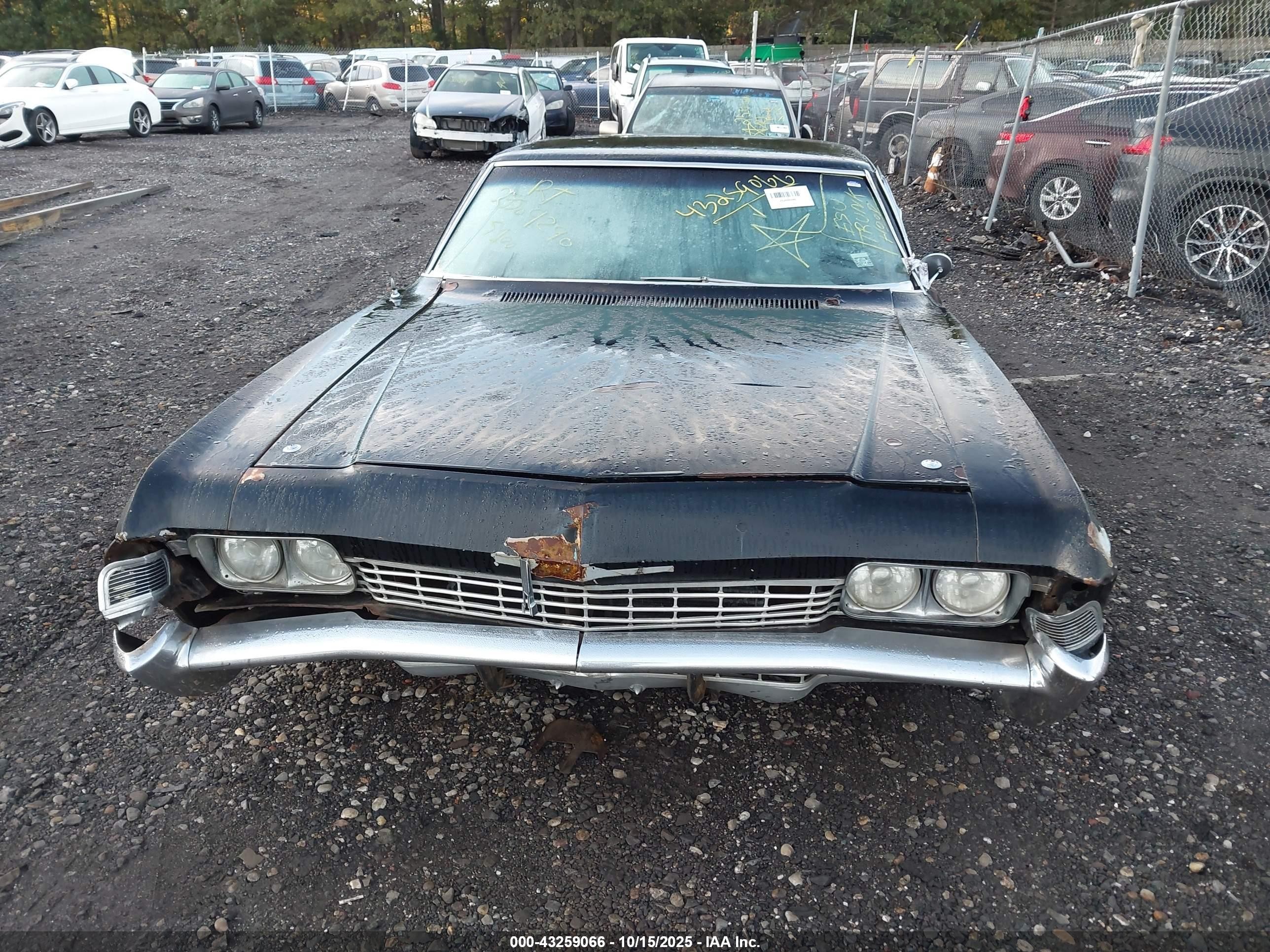1968 Chevrolet Impala   Черный vin: 164478C103800    