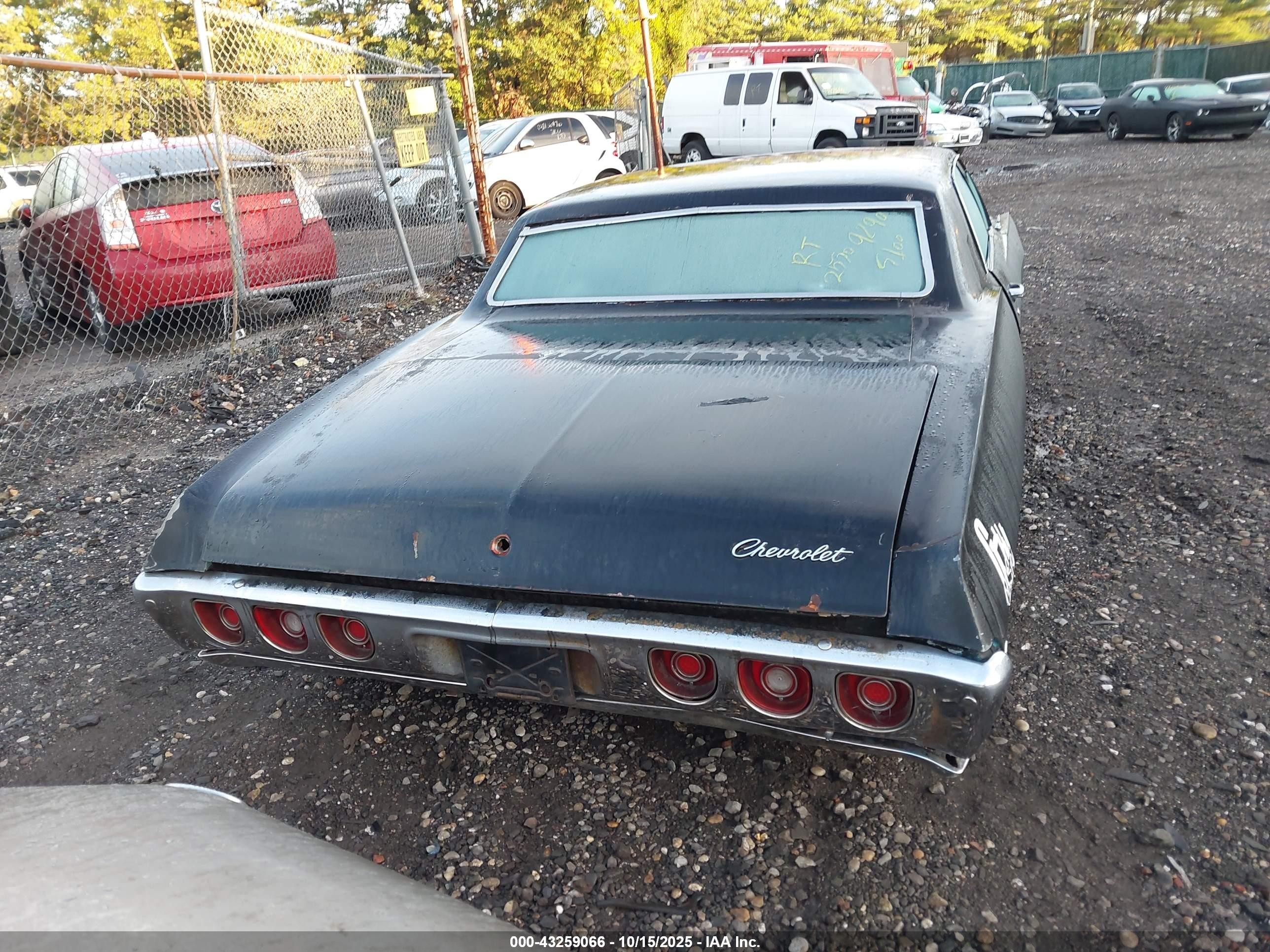 1968 Chevrolet Impala   Черный vin: 164478C103800    