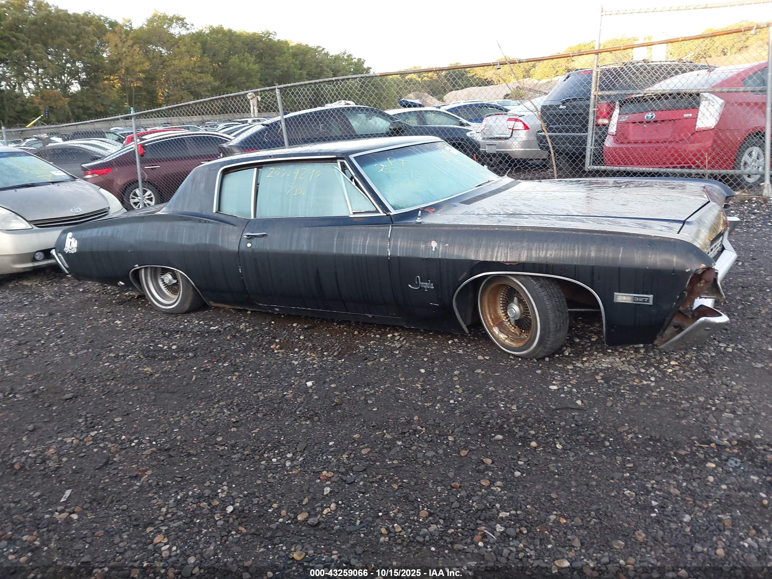 1968 Chevrolet Impala   Черный vin: 164478C103800    