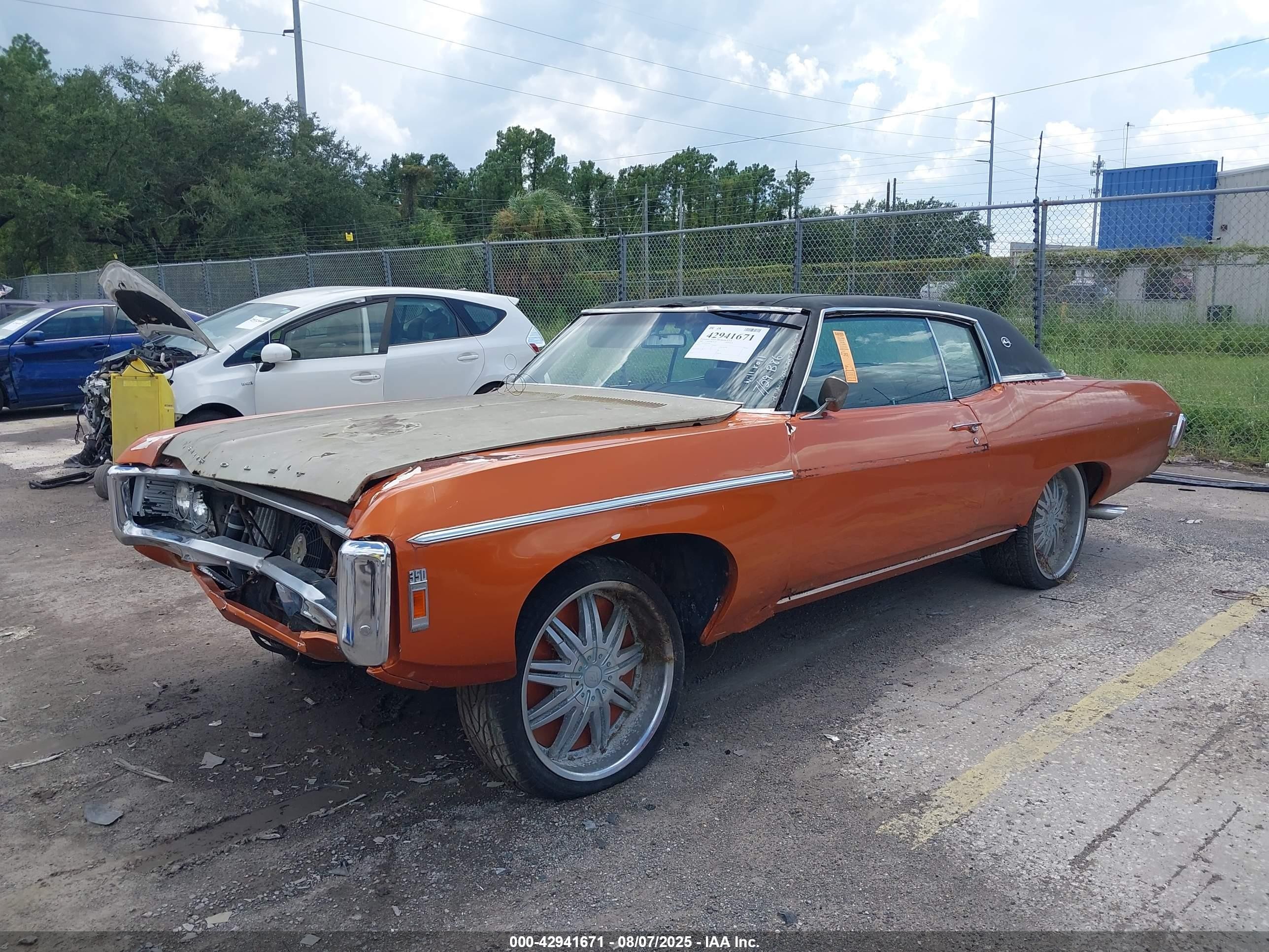 1969 Chevrolet Impala   Оранжевый vin: 164479D034946    