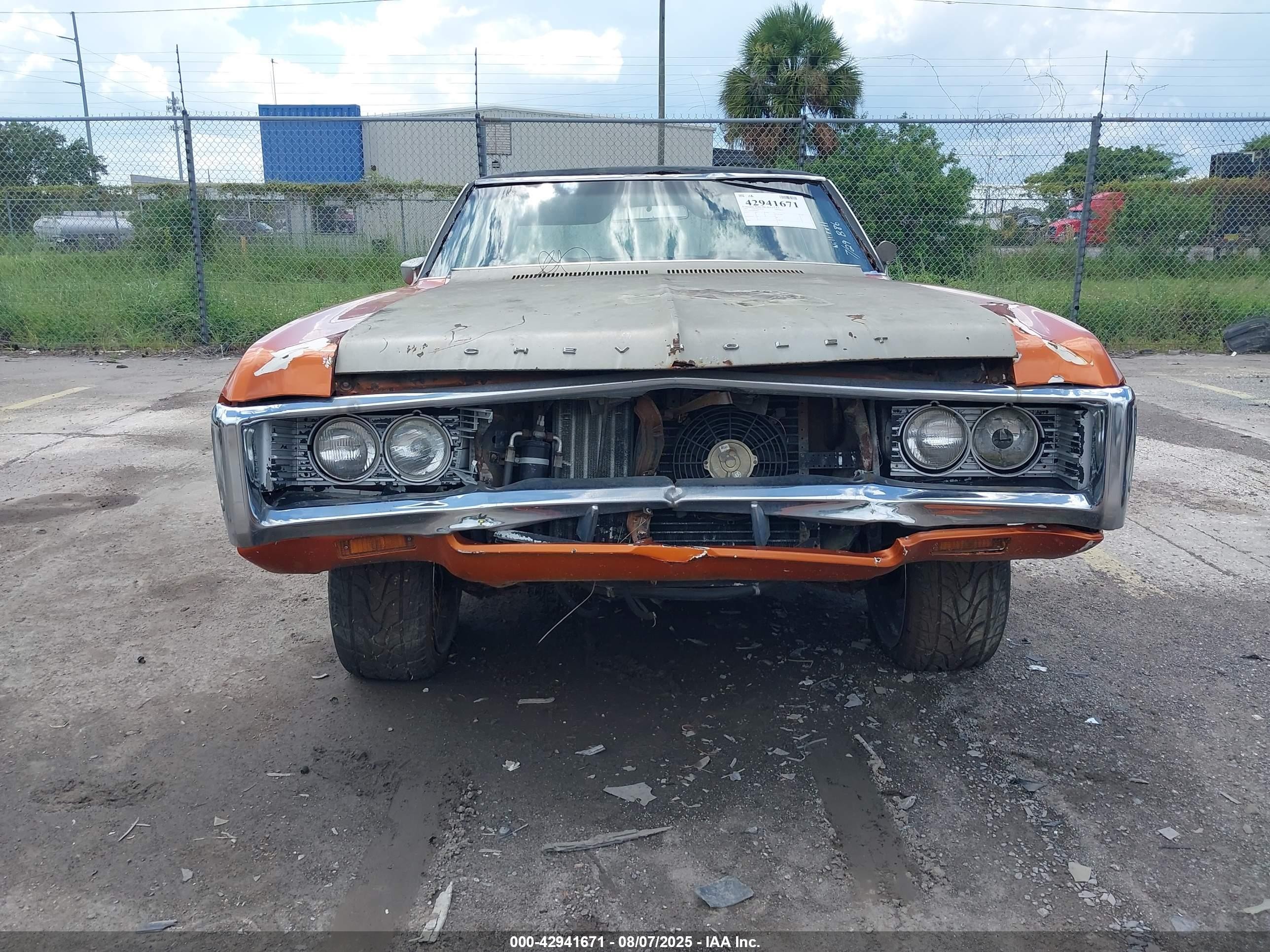 1969 Chevrolet Impala   Оранжевый vin: 164479D034946    