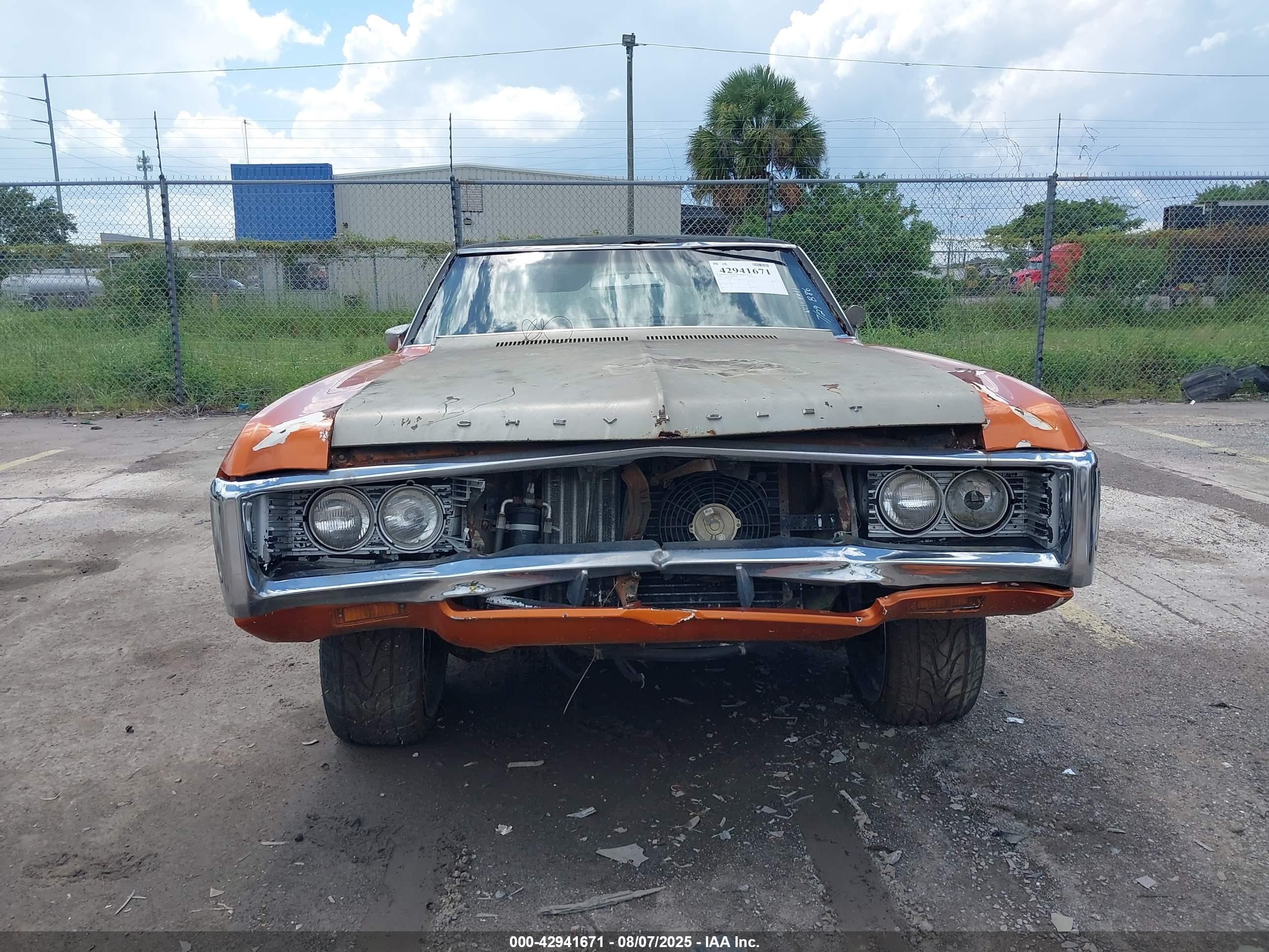 1969 Chevrolet Impala   Оранжевый vin: 164479D034946    