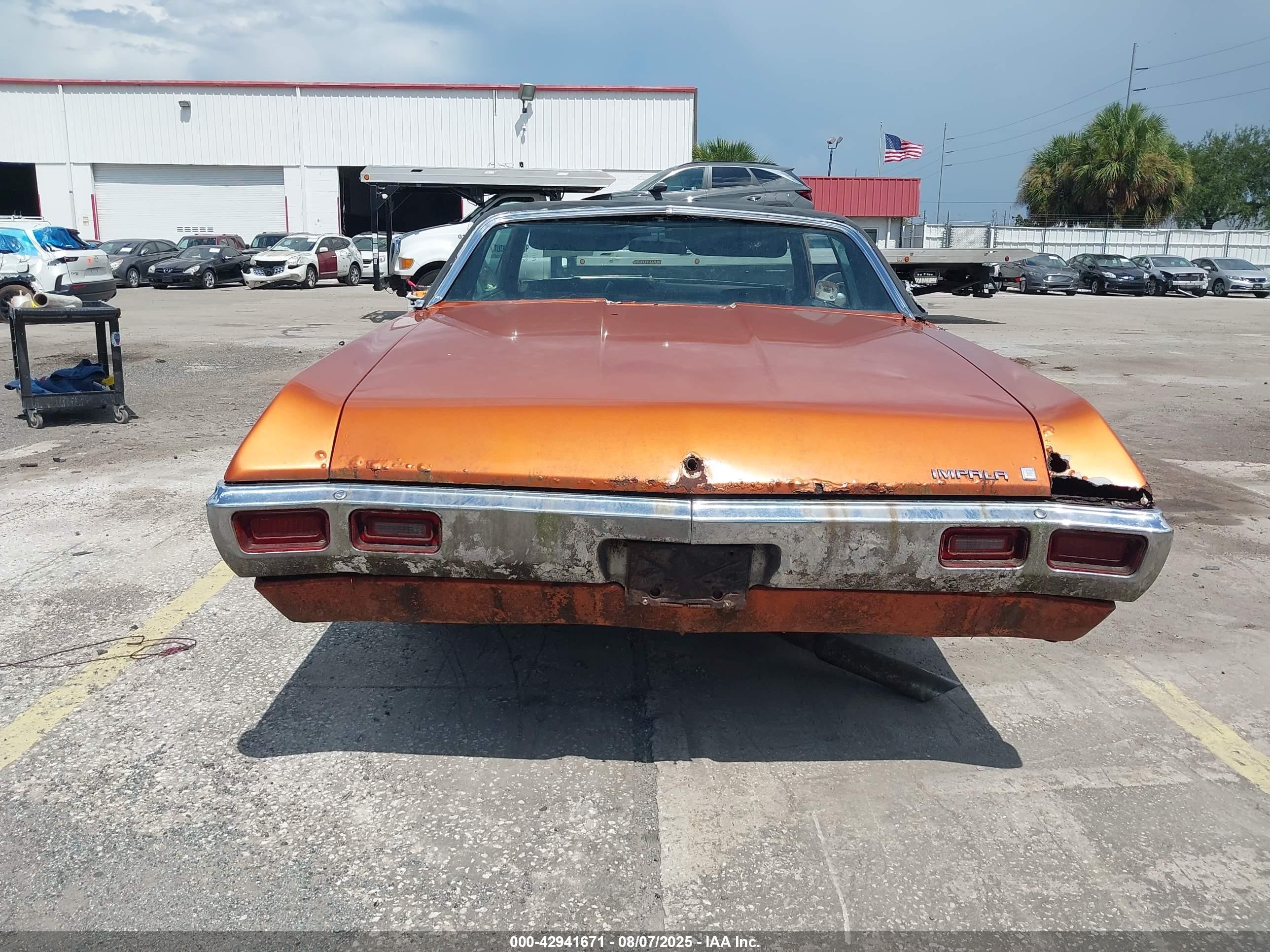 1969 Chevrolet Impala   Оранжевый vin: 164479D034946    