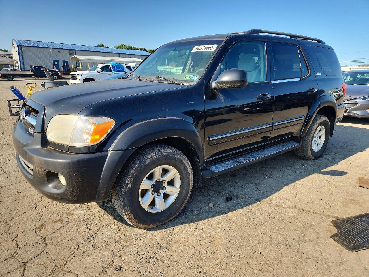 2005 Toyota Sequoia Sr5 Black vin: 5TDBT44A55S239428