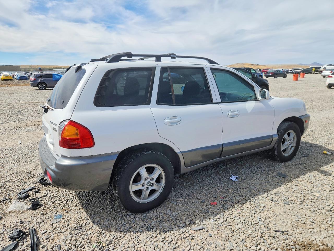 2004 Hyundai Santa Fe Gls White vin: KM8SC73E24U783297