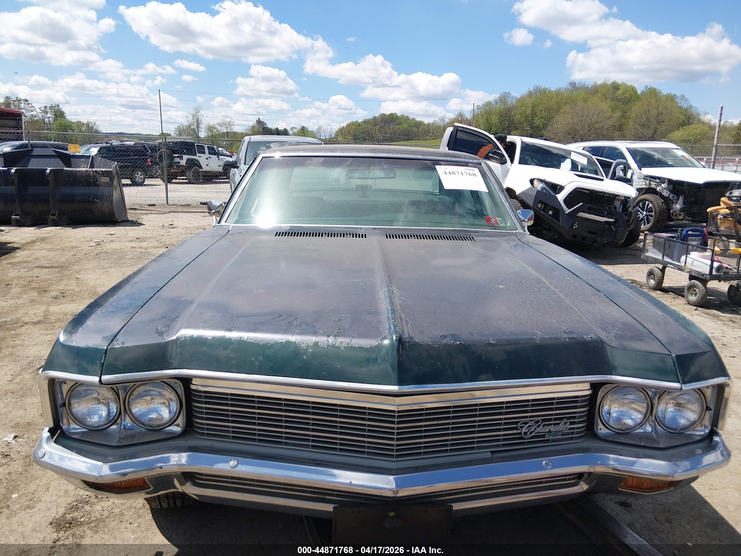 1970 Chevrolet Impala   Зеленый vin: 164690Y132942    