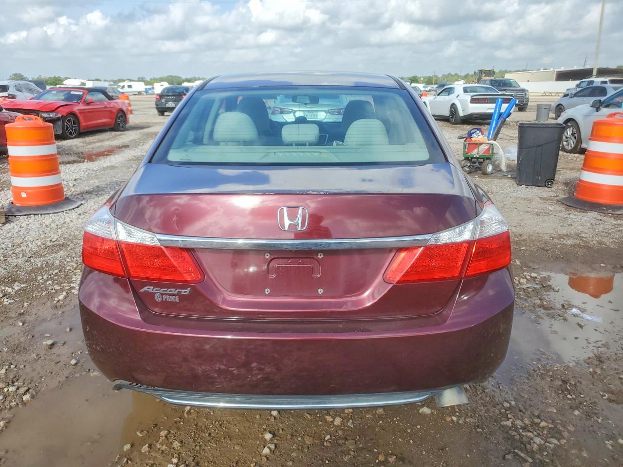 2015 Honda Accord Ex Burgundy vin: 1HGCR2F76FA238541