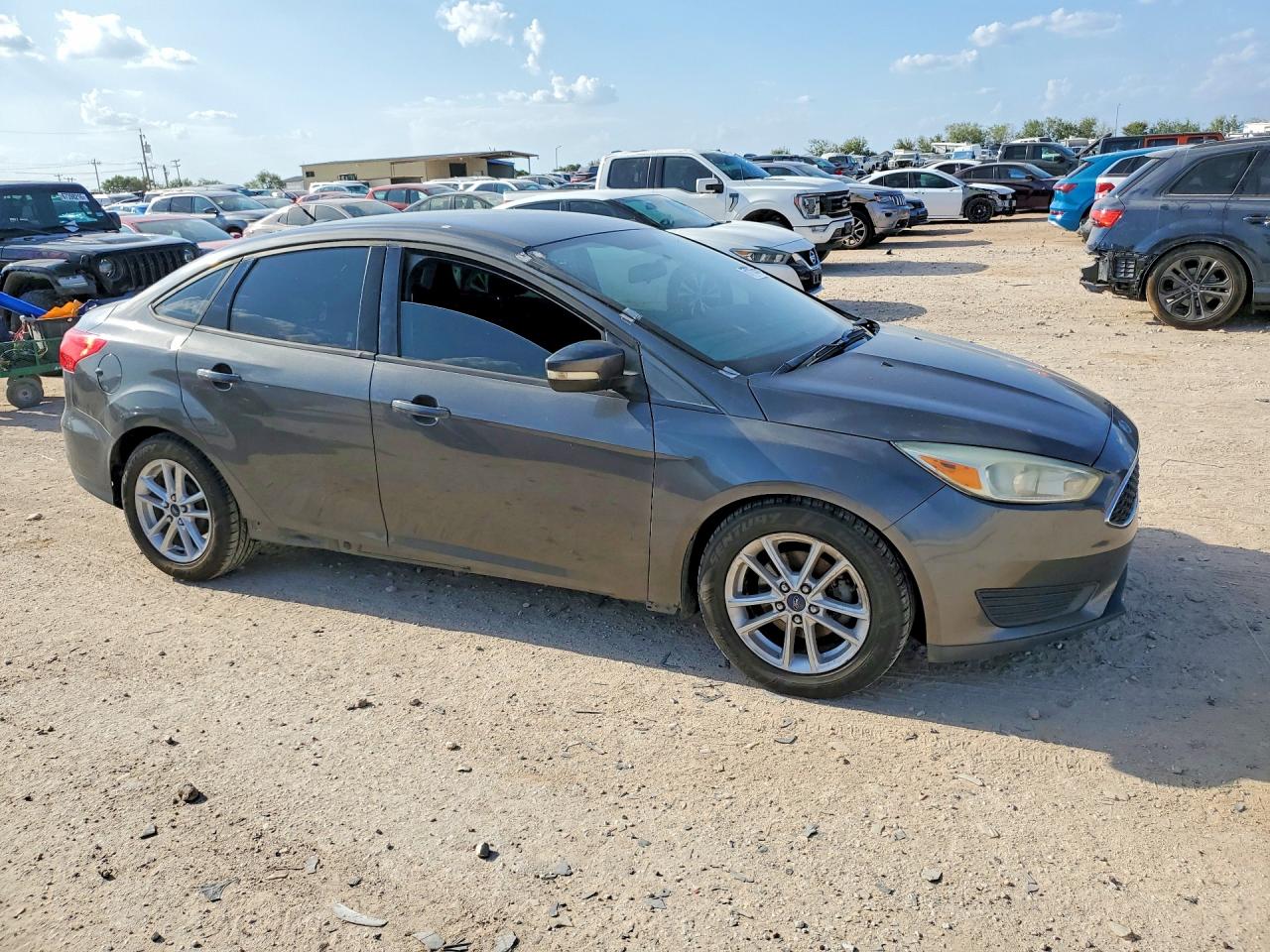 2015 Ford Focus Se Gray vin: 1FADP3F24FL348016