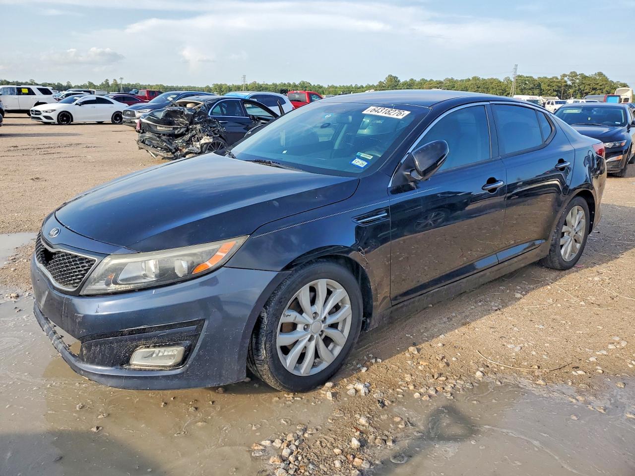 2015 Kia Optima Lx Black vin: 5XXGM4A71FG357717