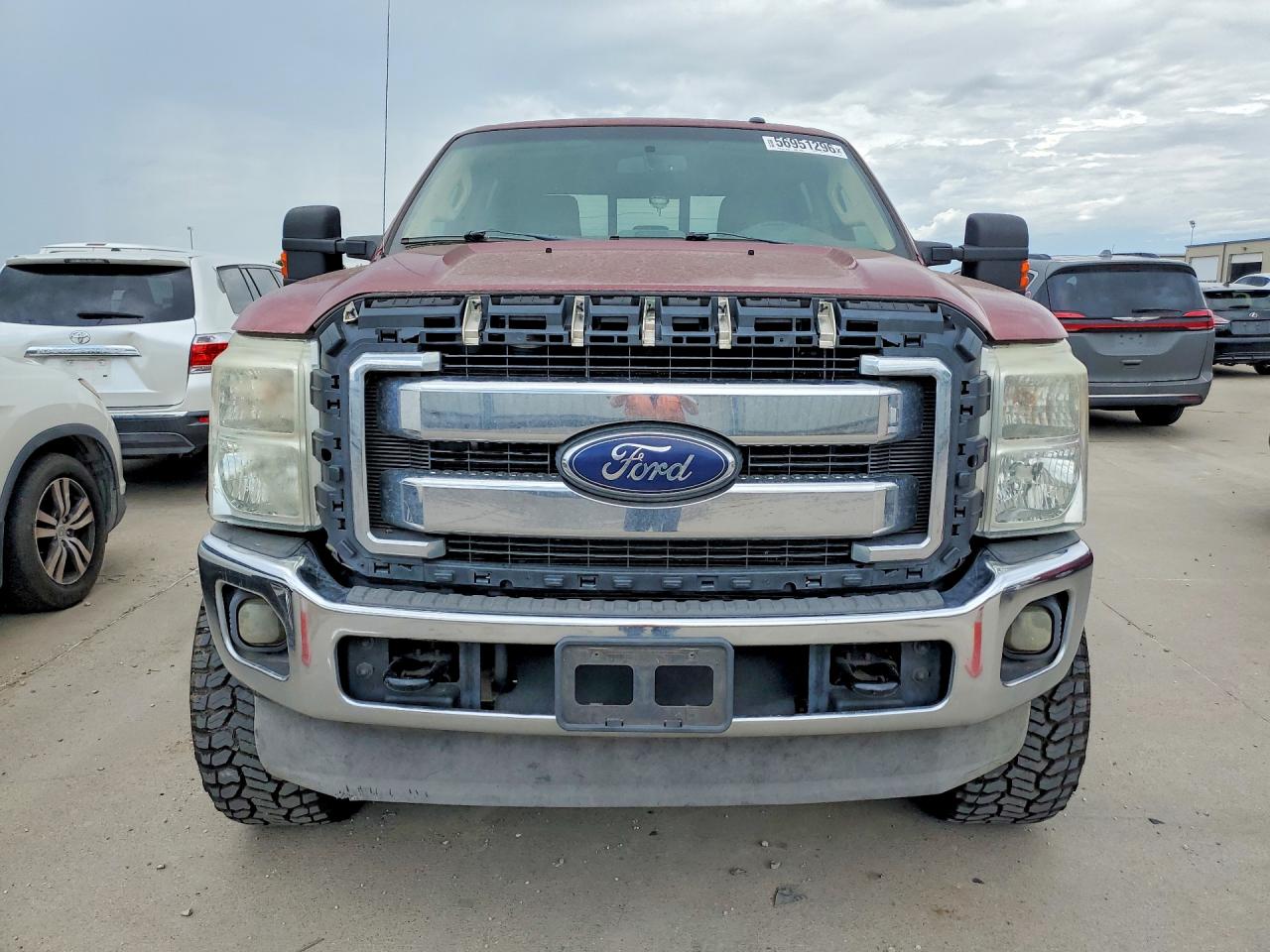 2013 Ford F250 Super Duty Maroon vin: 1FT7W2BT5DEB34303
