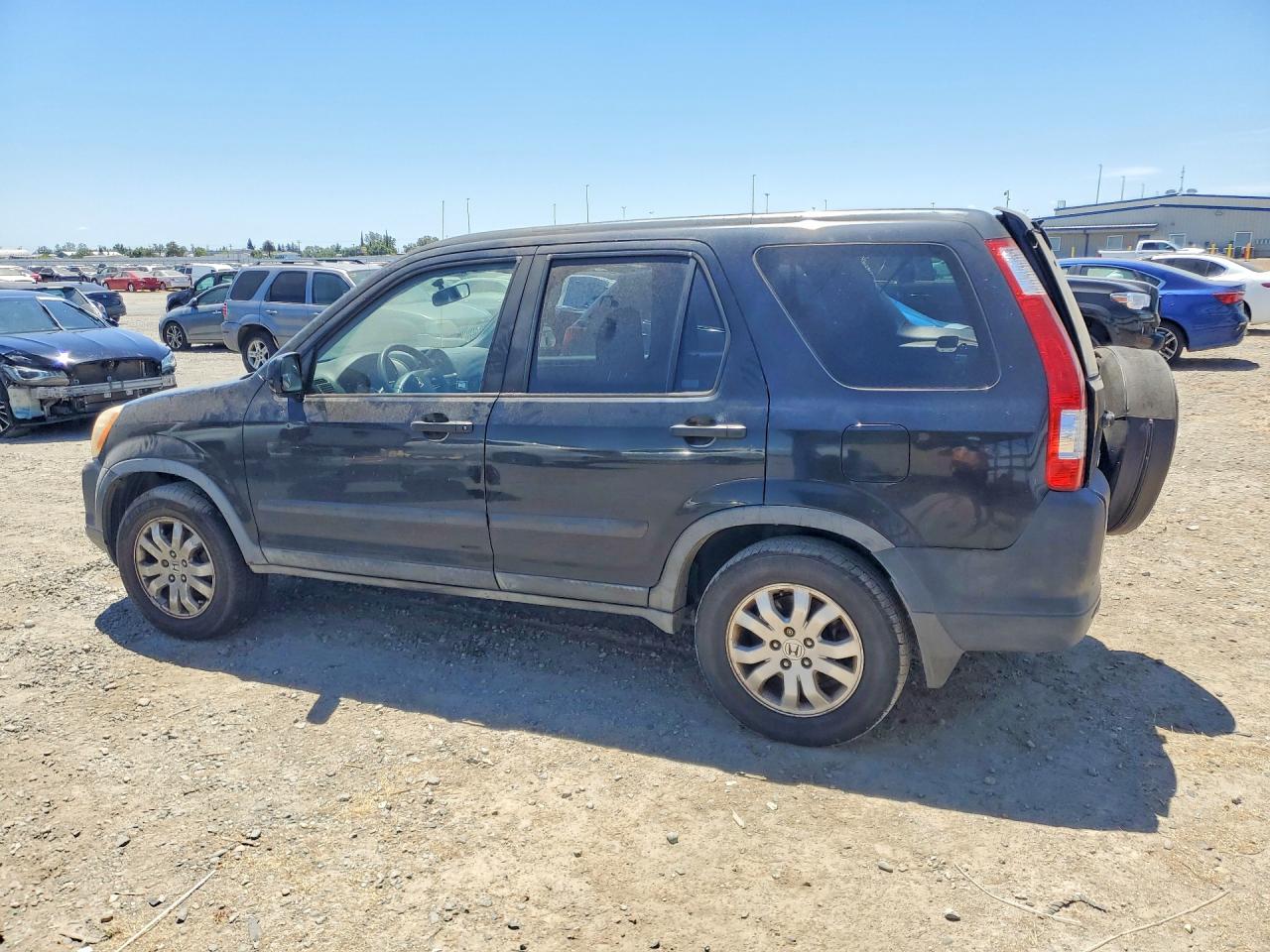 2006 Honda Cr-v Ex Black vin: JHLRD78876C058356