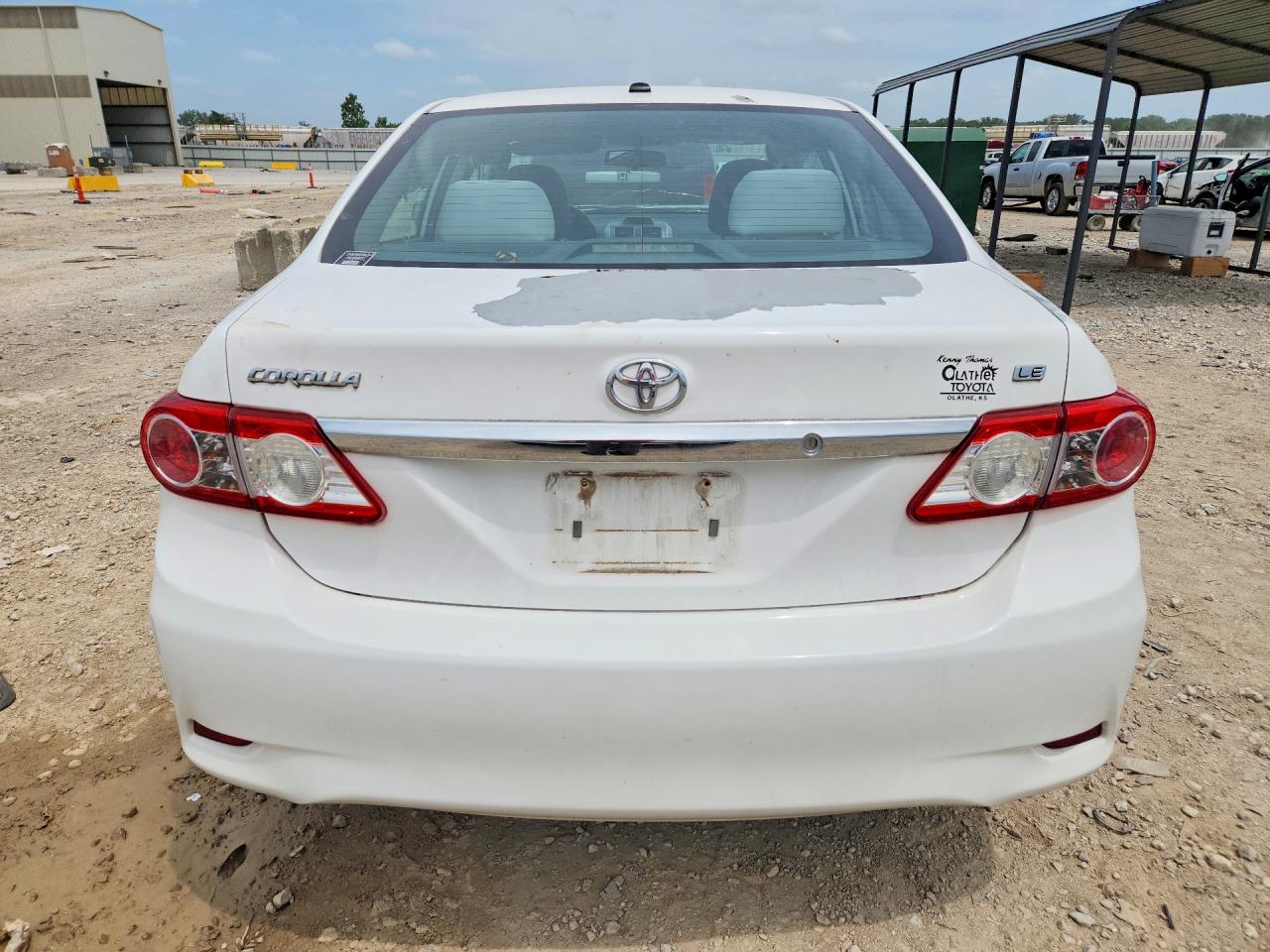 2012 Toyota Corolla Le White vin: 5YFBU4EE1CP006702