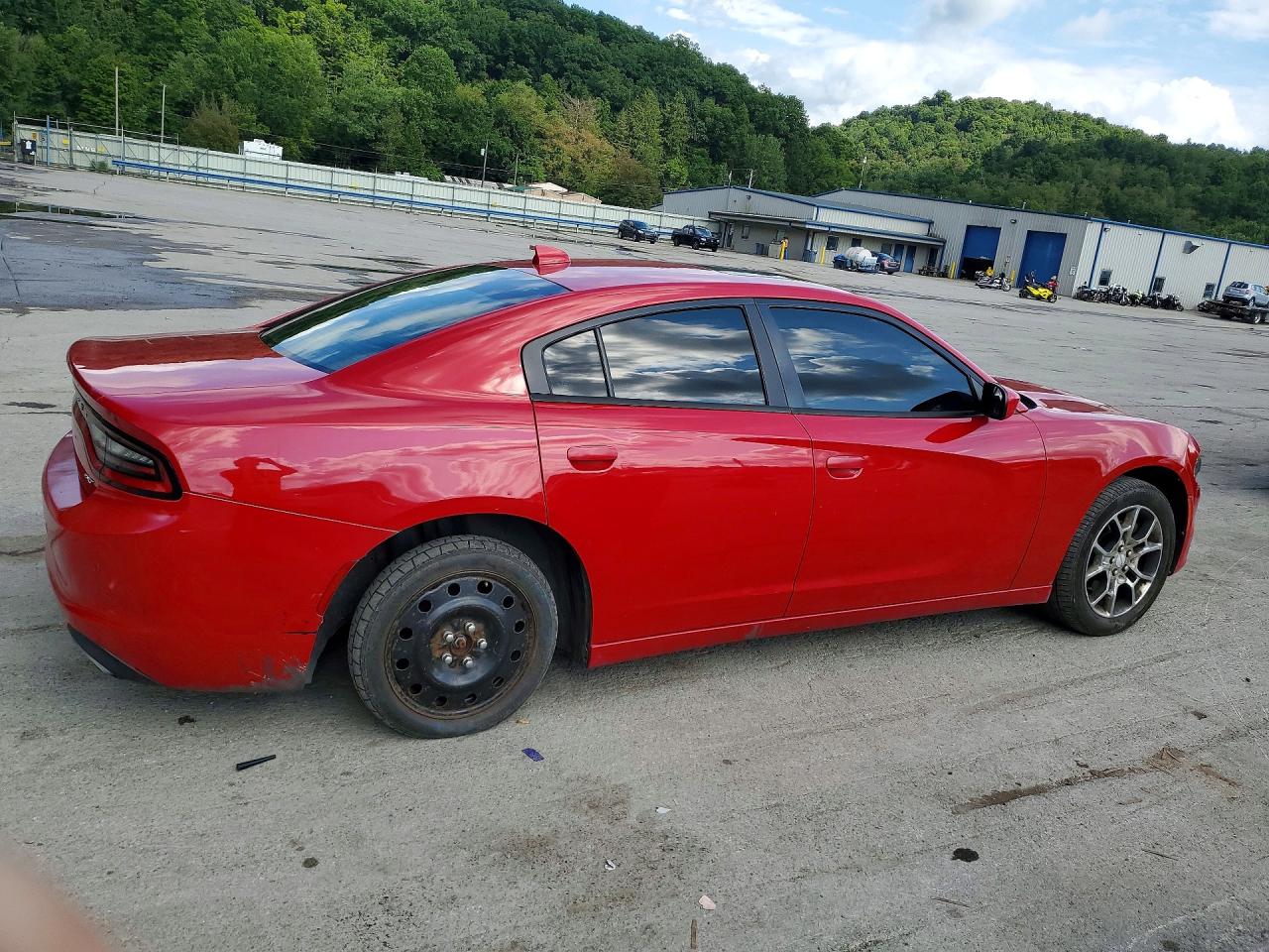 2015 Dodge Charger Sxt Red vin: 2C3CDXJG1FH801700