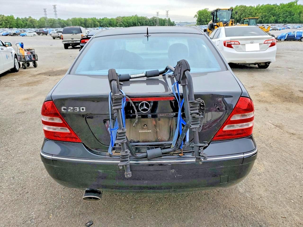 2006 Mercedes-benz C 230 Black vin: WDBRF52H66F743594