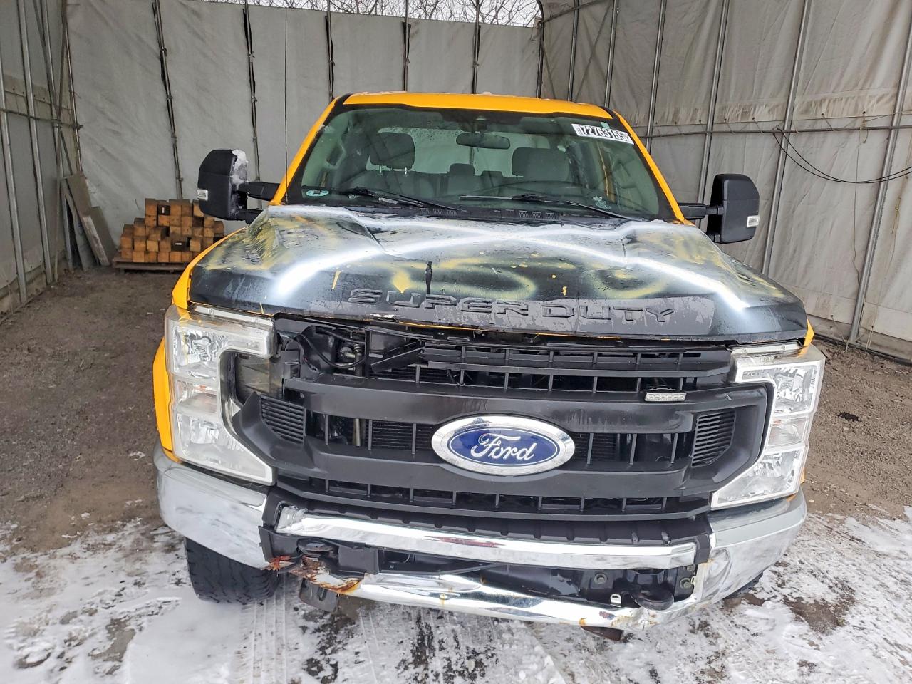 2020 Ford F250 Super Duty Yellow vin: 1FT7W2B67LEE12854