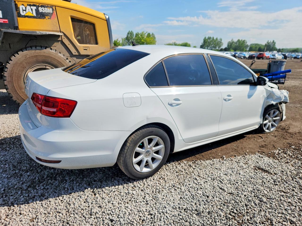 2015 Volkswagen Jetta Base White vin: 3VW2K7AJ3FM214972