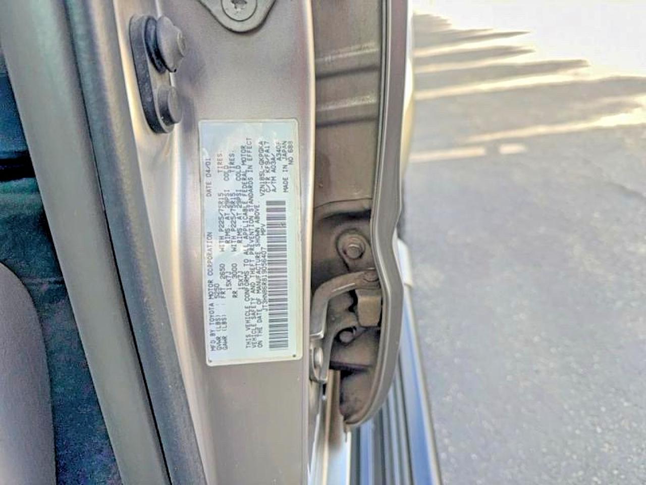 2001 Toyota 4runner Sr5 Gray vin: JT3HN86R819056407