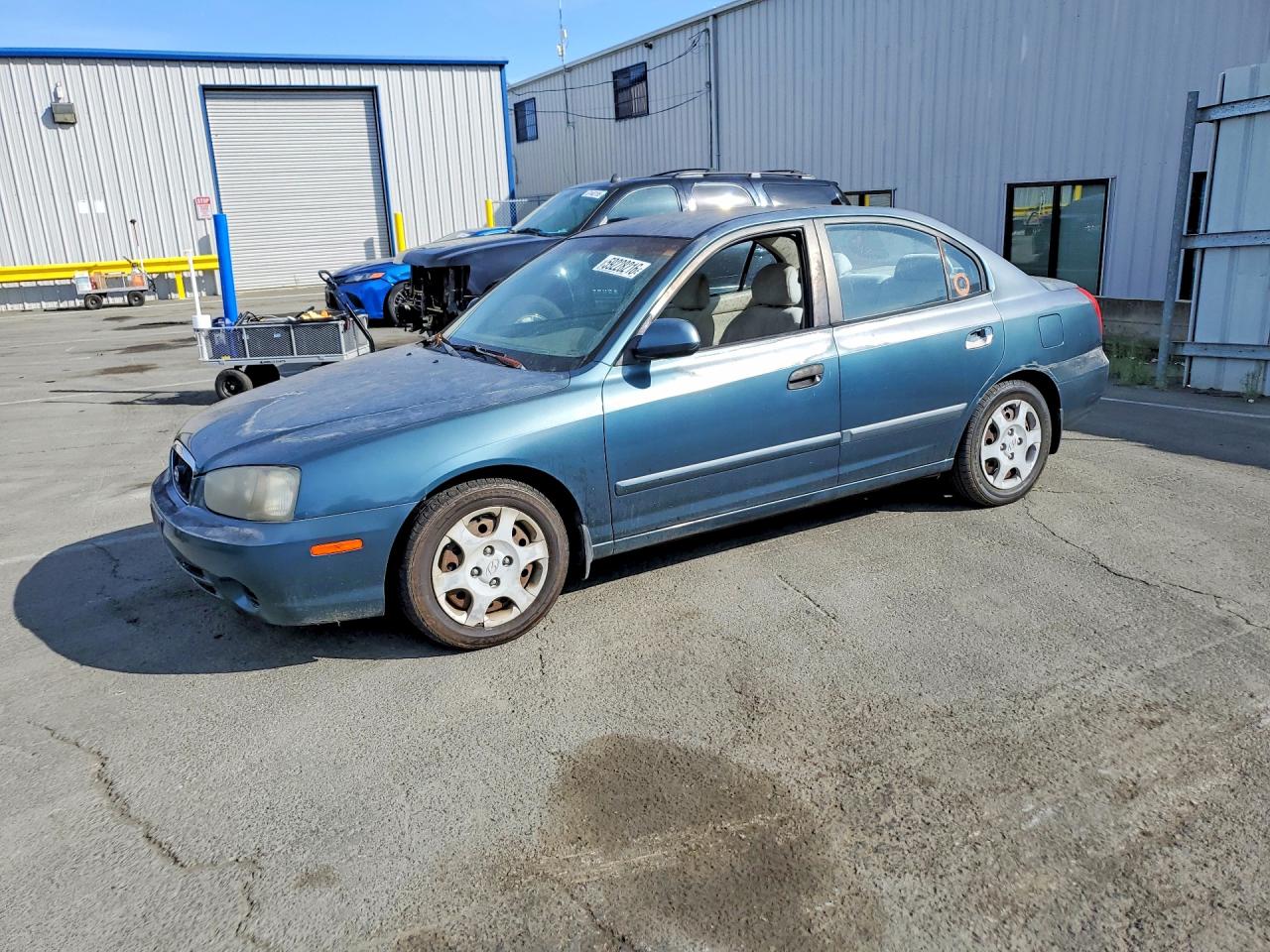 2003 Hyundai Elantra Gls Teal vin: KMHDN45DX3U567458