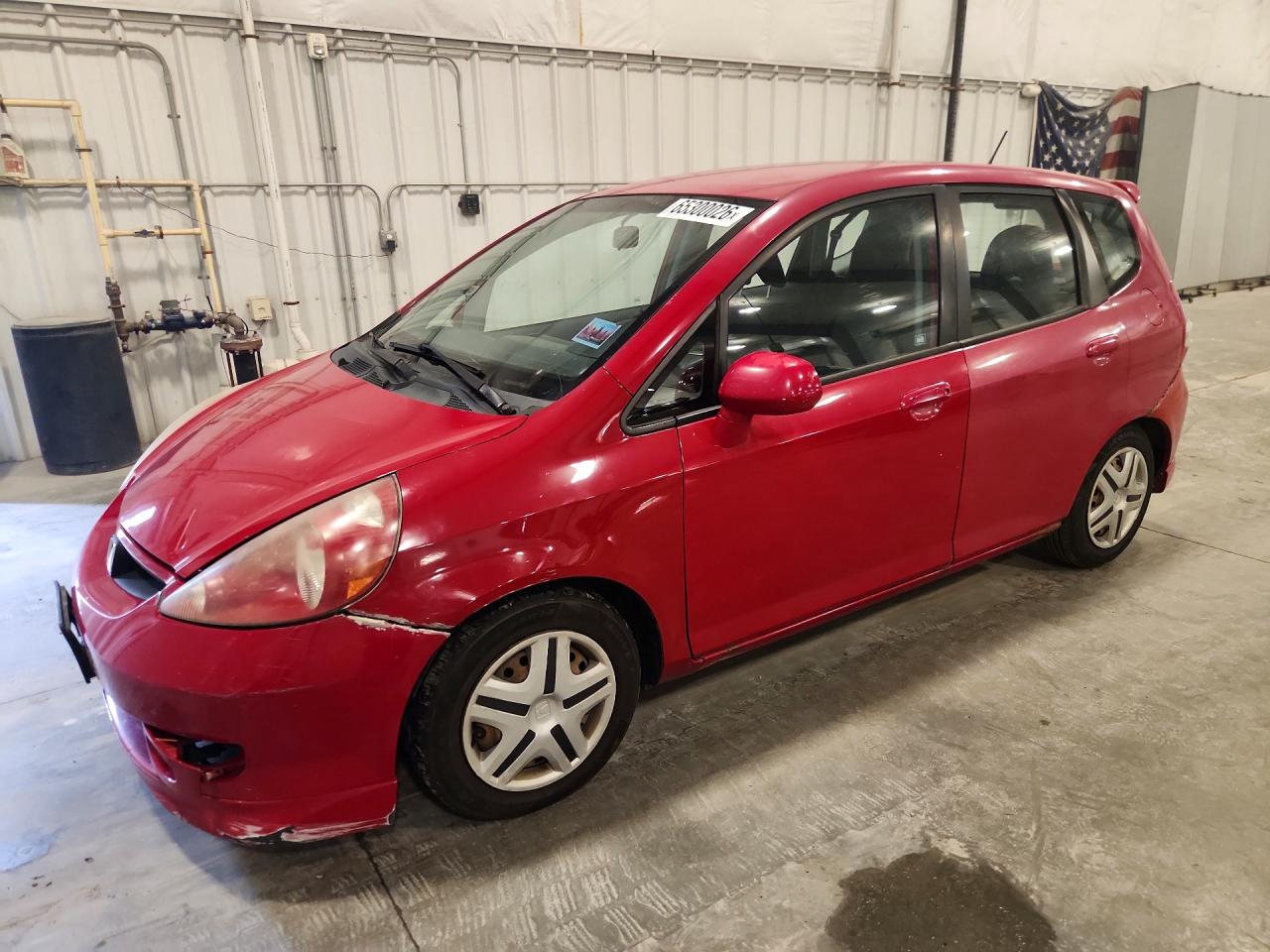 2008 Honda Fit Red vin: JHMGD38408S067014
