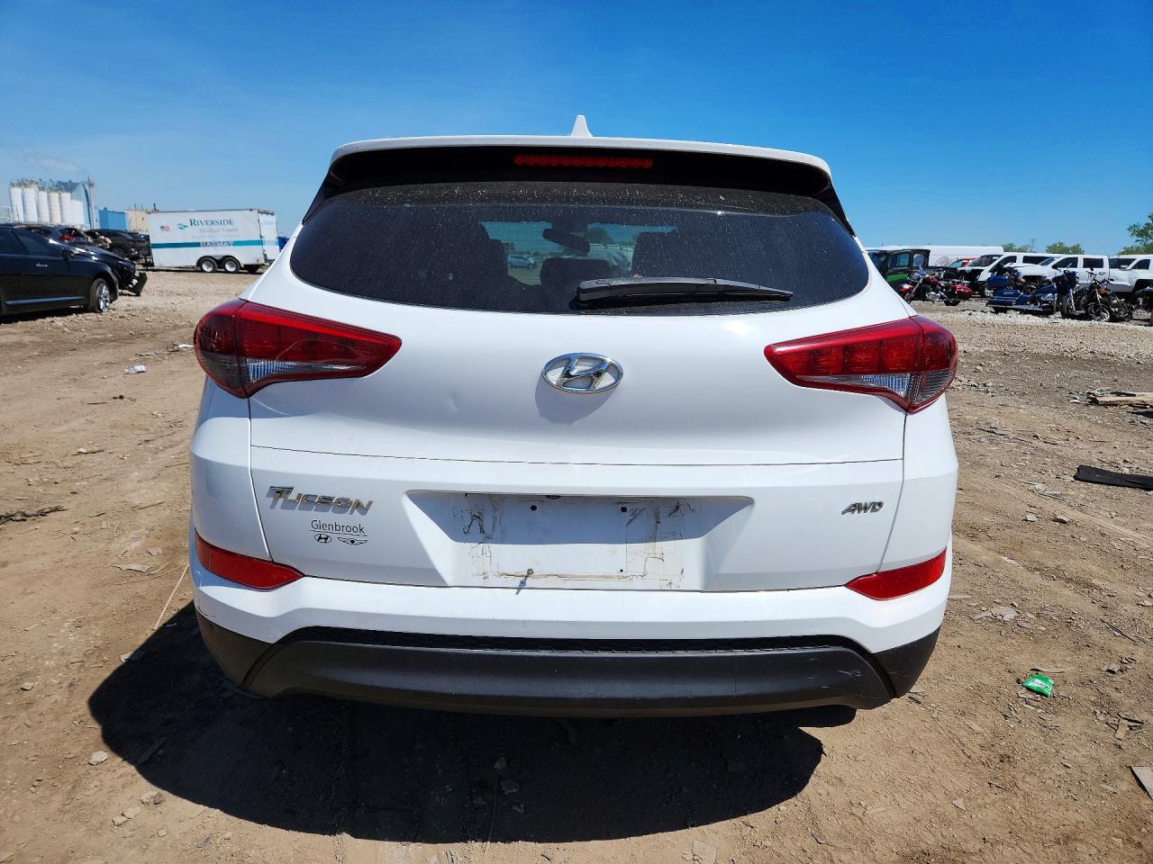 2018 Hyundai Tucson Sel Белый vin: KM8J3CA47JU677356