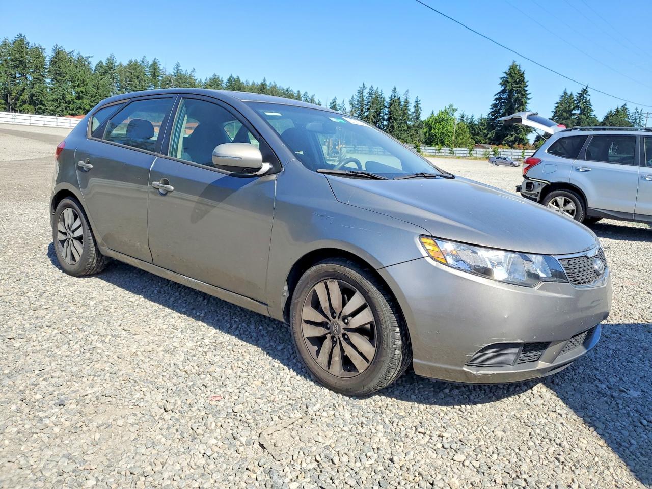2013 Kia Forte Ex Gray vin: KNAFU5A23D5656050
