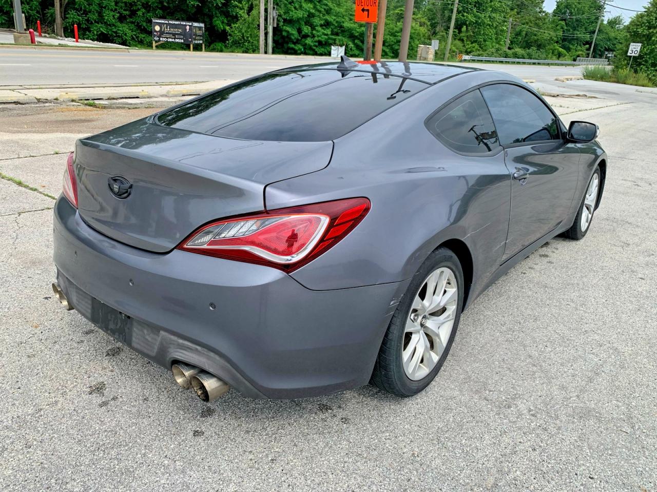 2014 Hyundai Genesis Coupe 3.8 Grand Touring Серый vin: KMHHU6KJ8EU120625