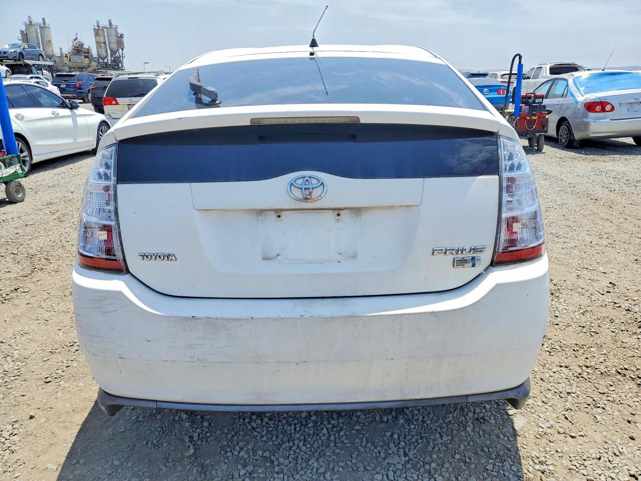 2009 Toyota Prius Base White vin: JTDKB20U897819716
