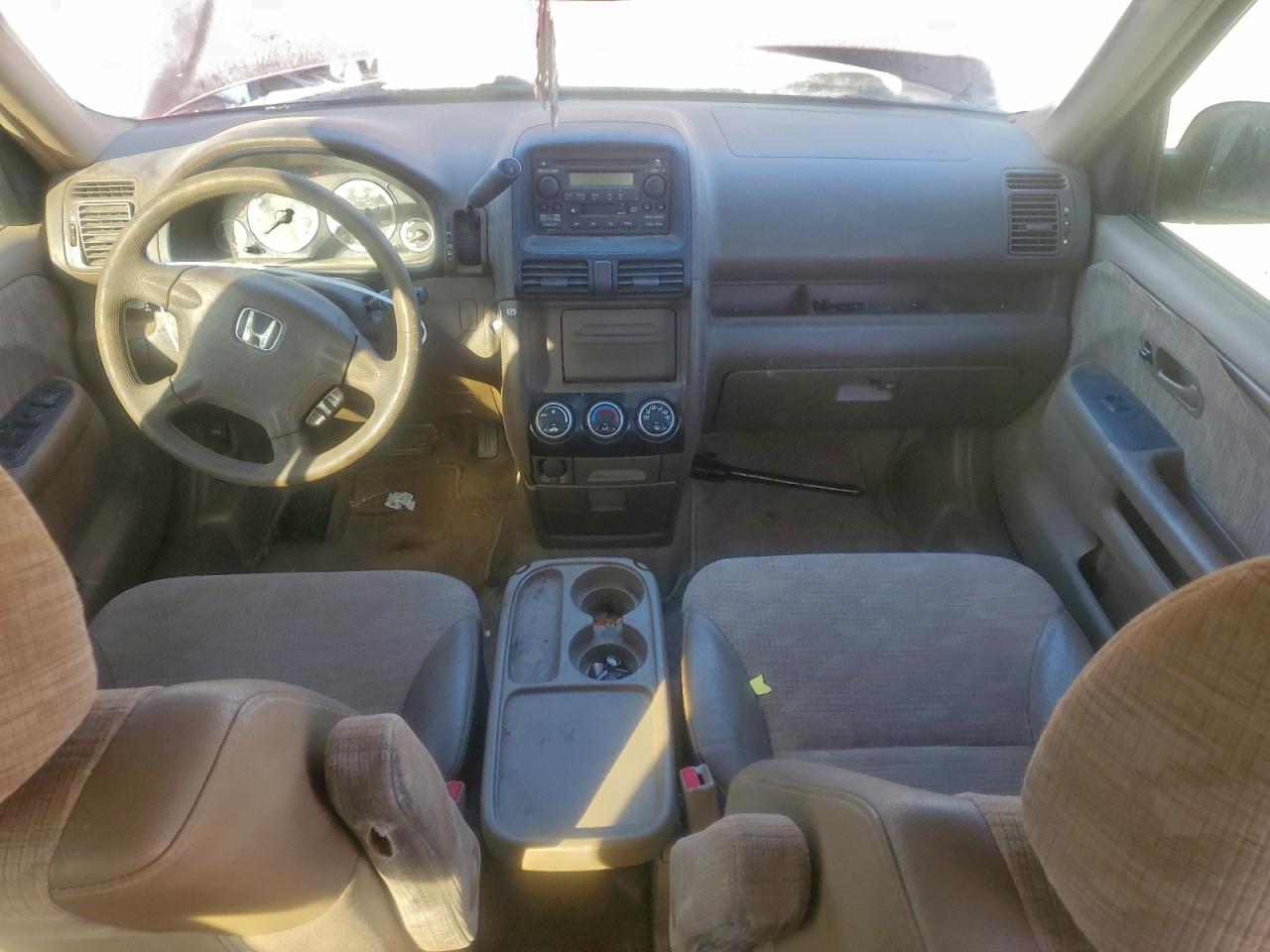 2004 Honda Cr-v Lx Red vin: JHLRD68414C018438