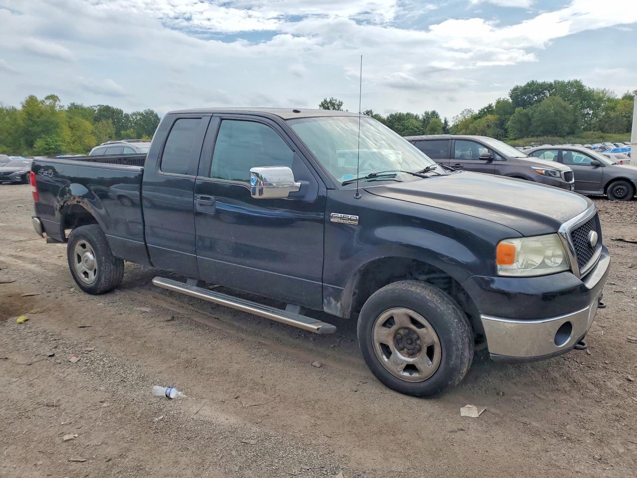 2007 Ford F150 Black vin: 1FTPX14V97FB04922