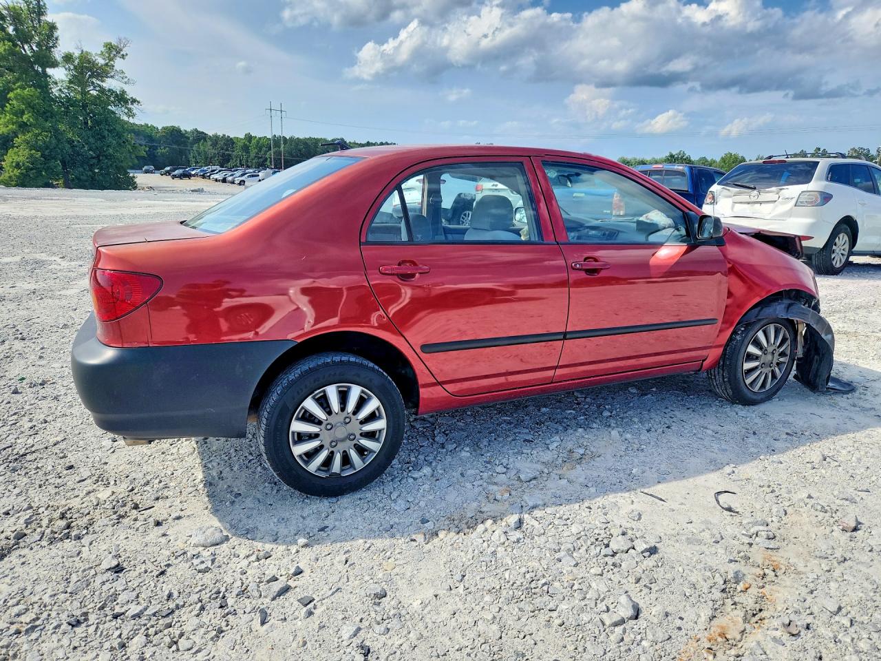 2003 Toyota Corolla Ce Red vin: 1NXBR32EX3Z004073