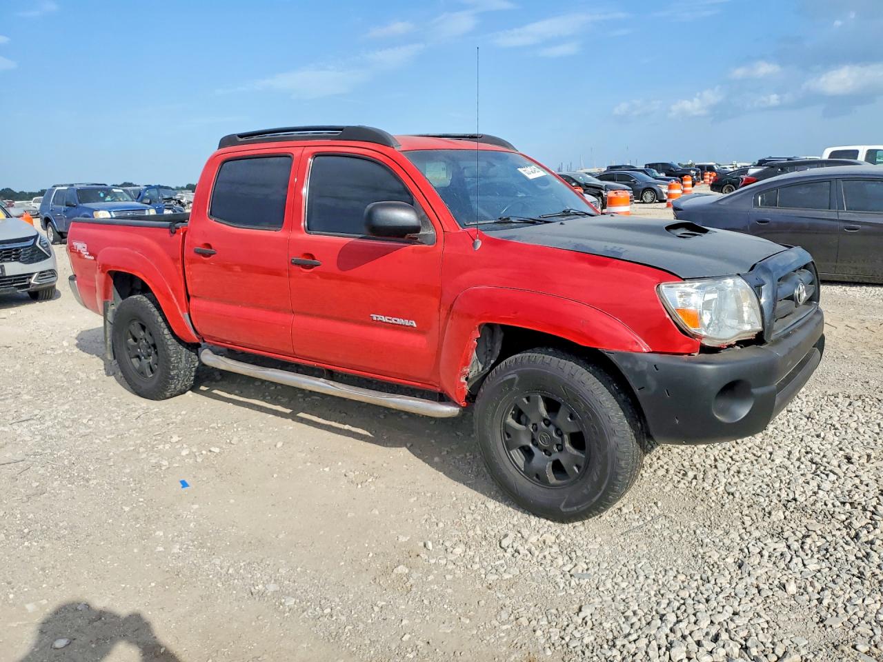 2006 Toyota Tacoma Double Cab Prerunner Red vin: 5TEJU62N36Z300712