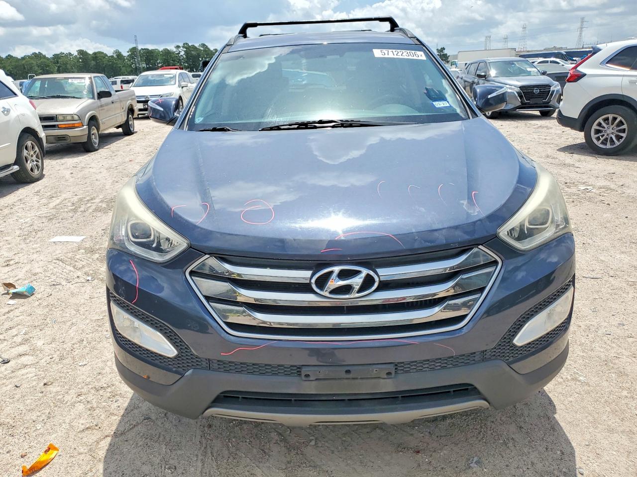 2016 Hyundai Santa Fe Sport 2.0t Синий vin: 5XYZU3LAXGG320593