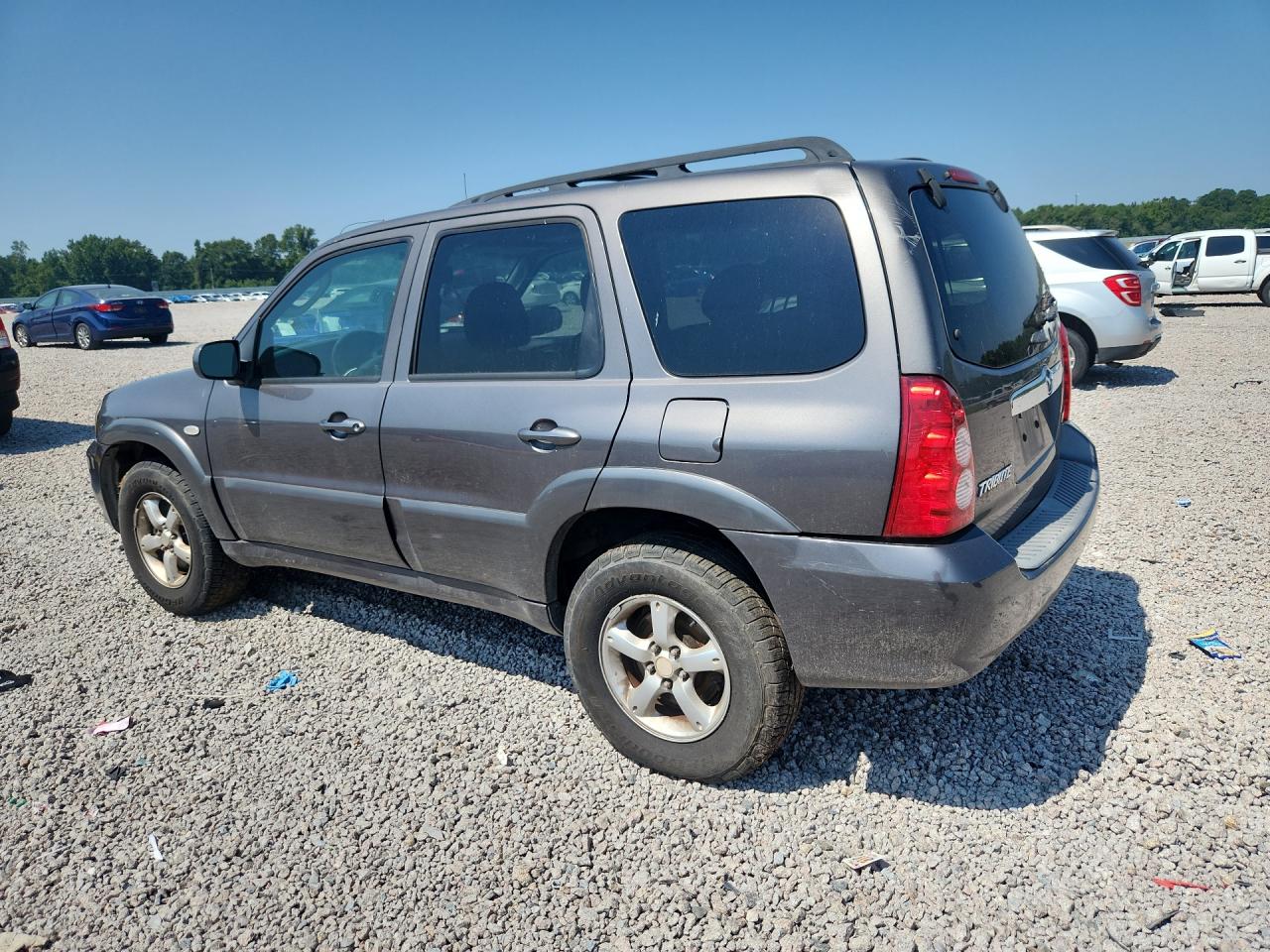 2006 Mazda Tribute S Gray vin: 4F2CZ04136KM29698