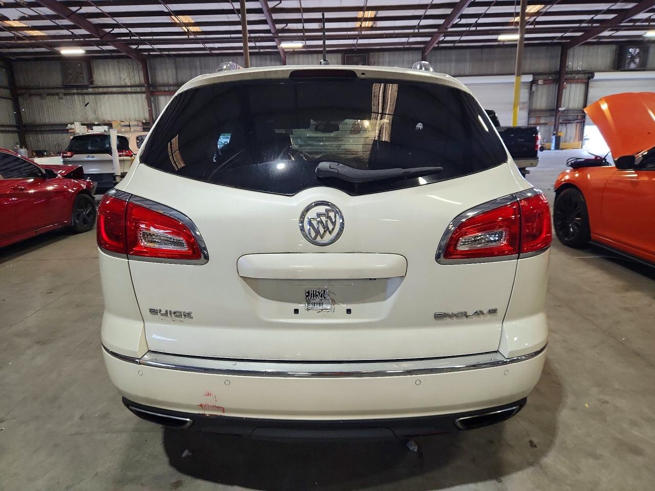 2014 Buick Enclave White vin: 5GAKRBKD4EJ115214