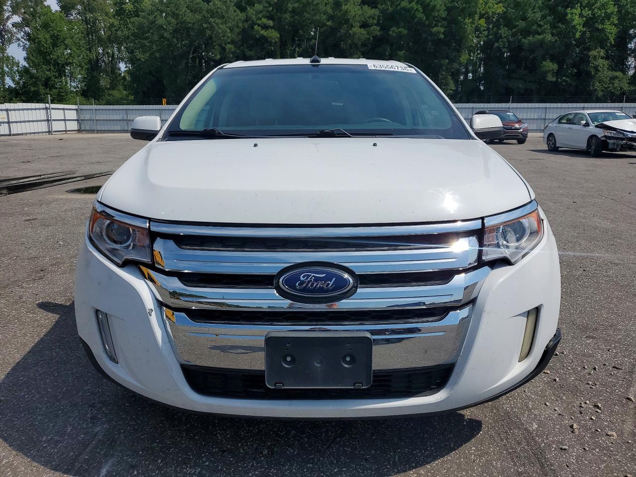 2014 Ford Edge Sel White vin: 2FMDK4JC7EBA28780