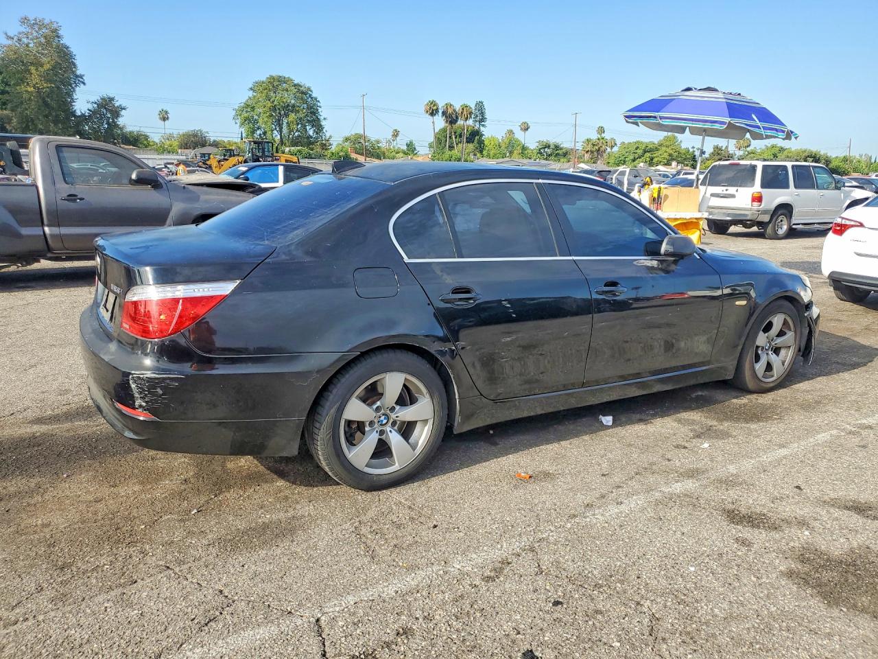 2008 Bmw 528 I Черный vin: WBANU53598C112690
