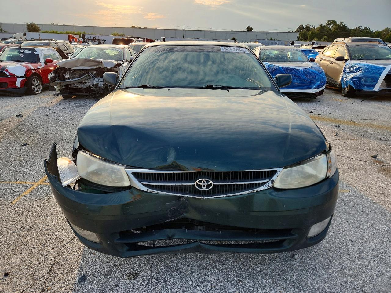 2000 Toyota Camry Solara Se V6 Green vin: 2T1CF22P5YC278430