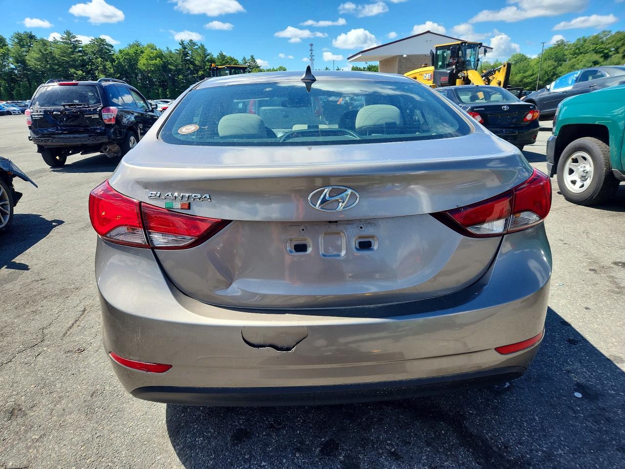 2015 Hyundai Elantra Se Gray vin: 5NPDH4AE3FH642168