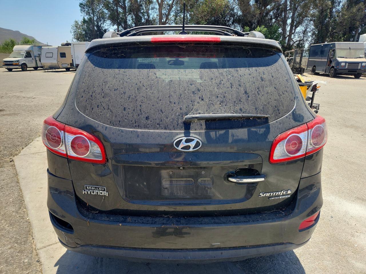 2010 Hyundai Santa Fe Limited Black vin: 5NMSKDAG6AH387550