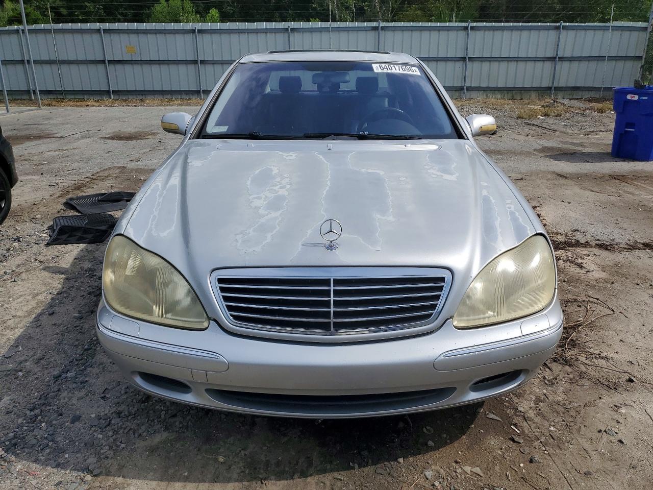 2001 Mercedes-benz S 500 Silver vin: WDBNG75J71A155151