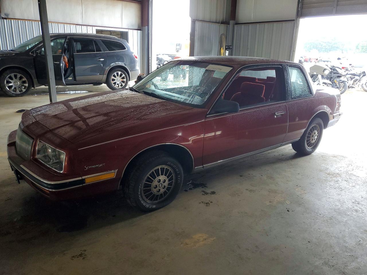 1986 Buick Somerset Custom Red vin: 1G4NJ27L0GM144242