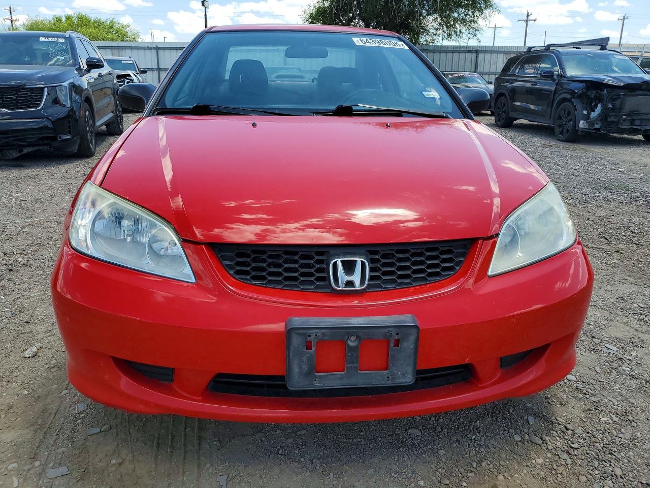 2004 Honda Civic Lx Красный vin: 1HGEM22574L081812