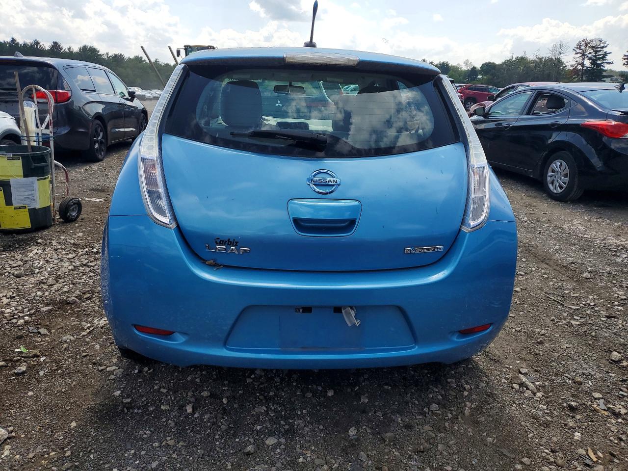 2012 Nissan Leaf Sv Blue vin: JN1AZ0CP2CT023871