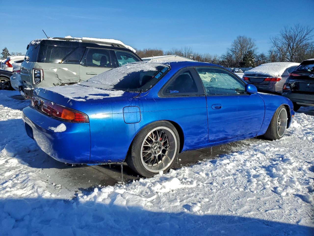 1995 Nissan 240sx Base Blue vin: JN1AS44D4SW009337