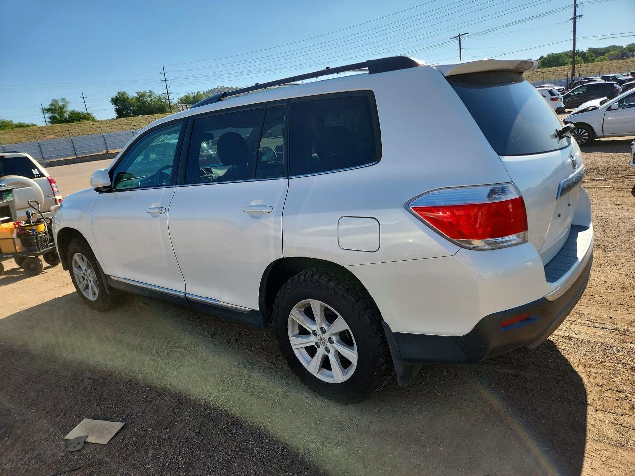 2013 Toyota Highlander Se White vin: 5TDBK3EH1DS220463