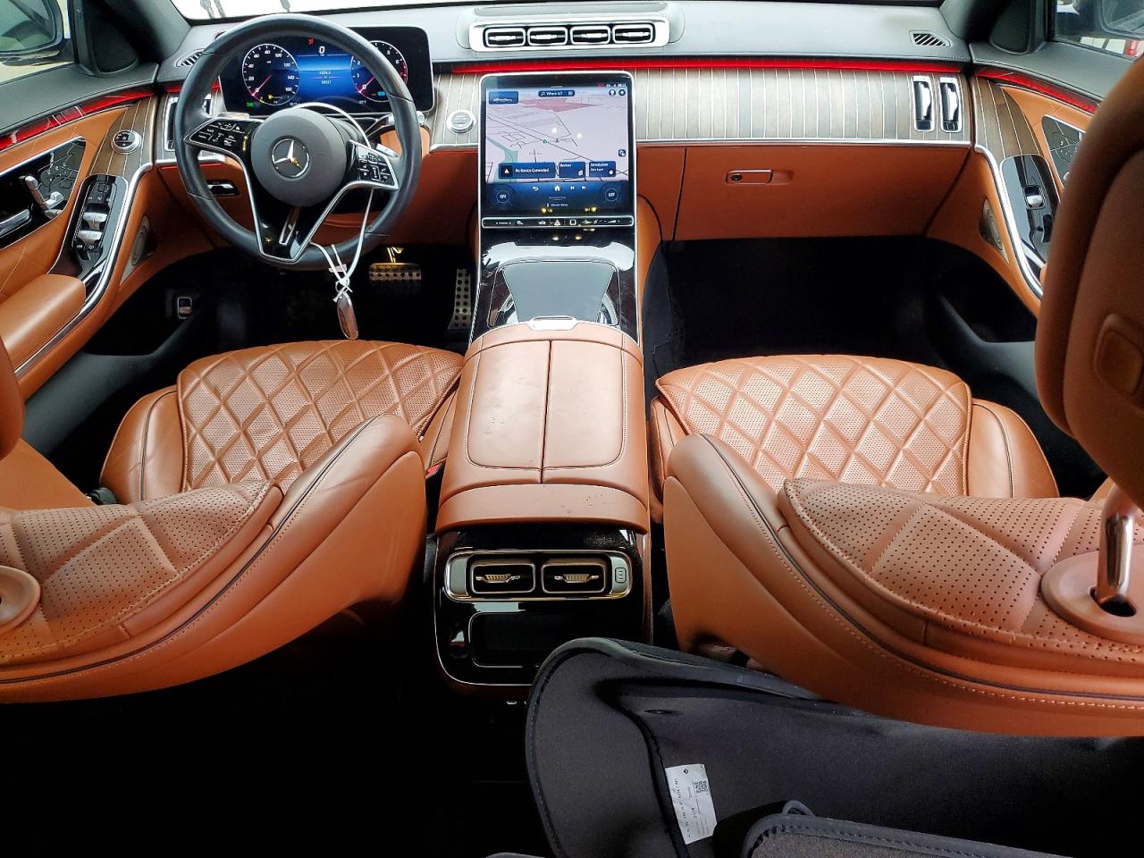 2021 Mercedes-benz S 580 4matic Черный vin: W1K6G7GB1MA035044