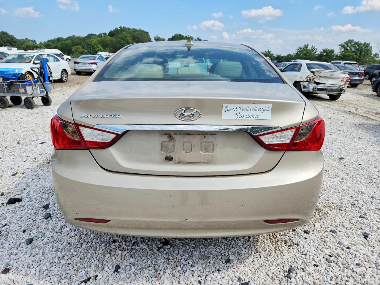 2011 Hyundai Sonata Gls Beige vin: 5NPEB4AC5BH225150