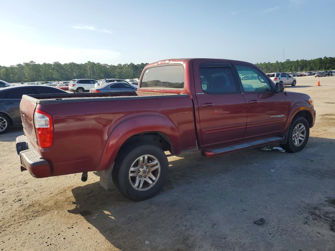 2006 Toyota Tundra Double Cab Limited Бордовый vin: 5TBDT48166S539511