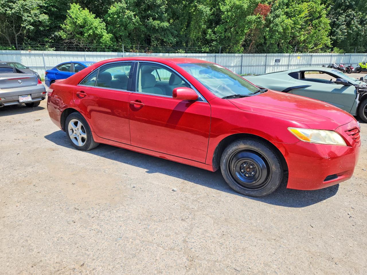 2007 Toyota Camry Le Red vin: 4T4BE46K67R004309